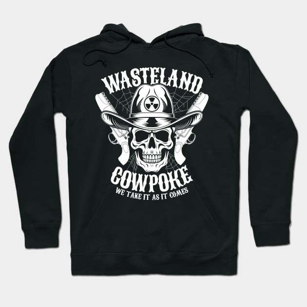 Wasteland Cowpoke Nuclear Fallout Ghoul Cowboy Skull Hoodie by BoggsNicolas